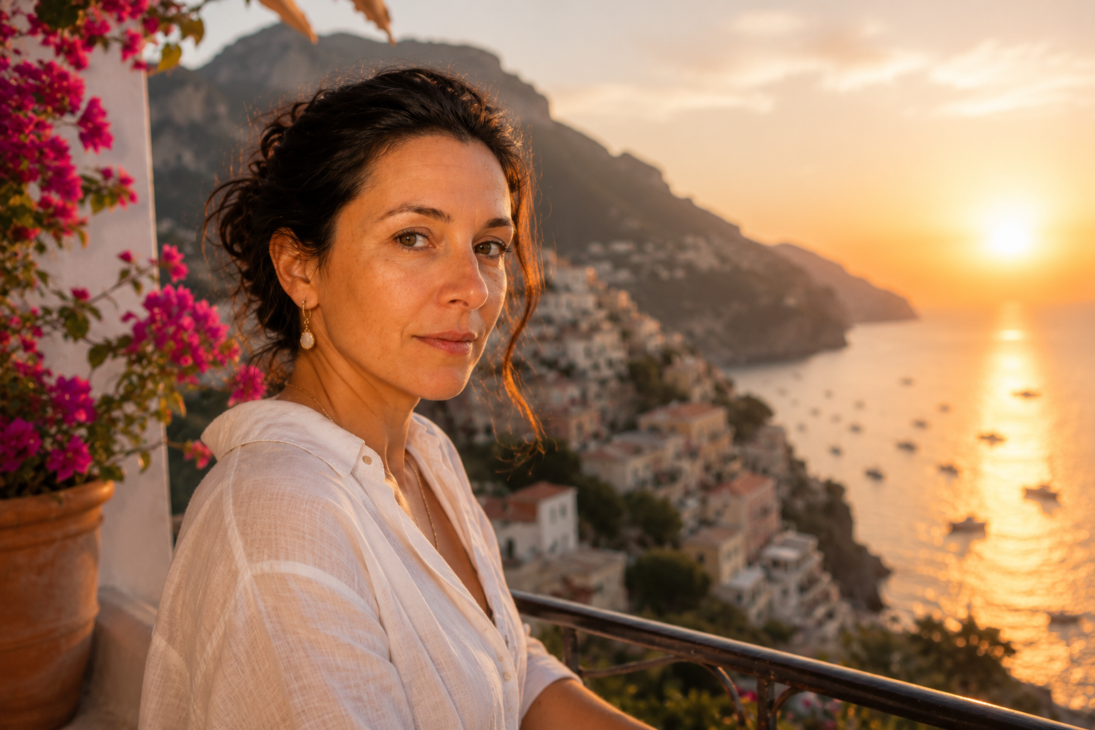 Home 1 Lina on the Amalfi coast at sunset
